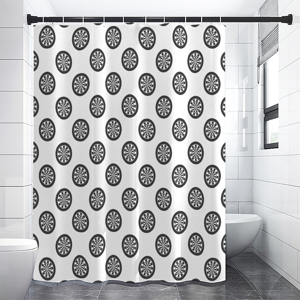 Dartboard Pattern Print Premium Shower Curtain