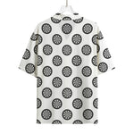 Dartboard Pattern Print Rayon Hawaiian Shirt