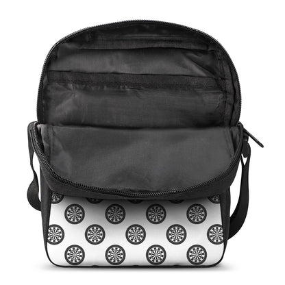 Dartboard Pattern Print Rectangular Crossbody Bag
