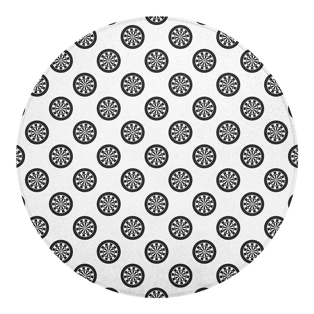 Dartboard Pattern Print Round Blanket