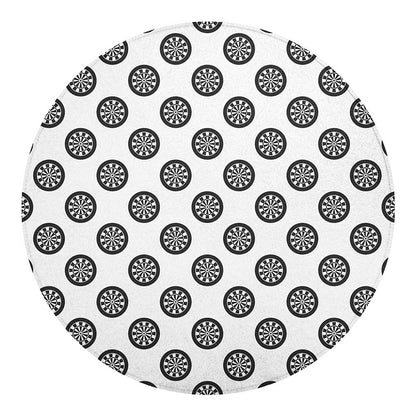 Dartboard Pattern Print Round Blanket