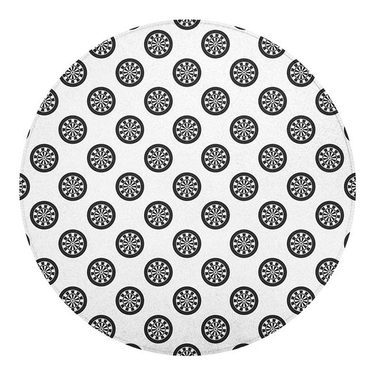Dartboard Pattern Print Round Blanket