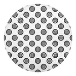 Dartboard Pattern Print Round Blanket