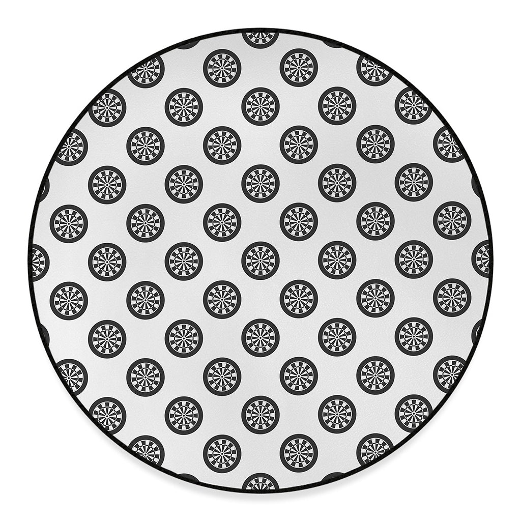Dartboard Pattern Print Round Floor Mat