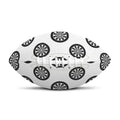 Dartboard Pattern Print Rugby Ball