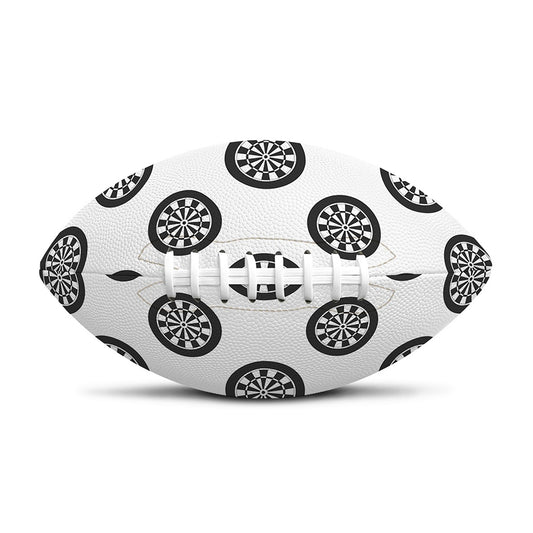 Dartboard Pattern Print Rugby Ball