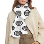 Dartboard Pattern Print Scarf