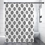 Dartboard Pattern Print Shower Curtain