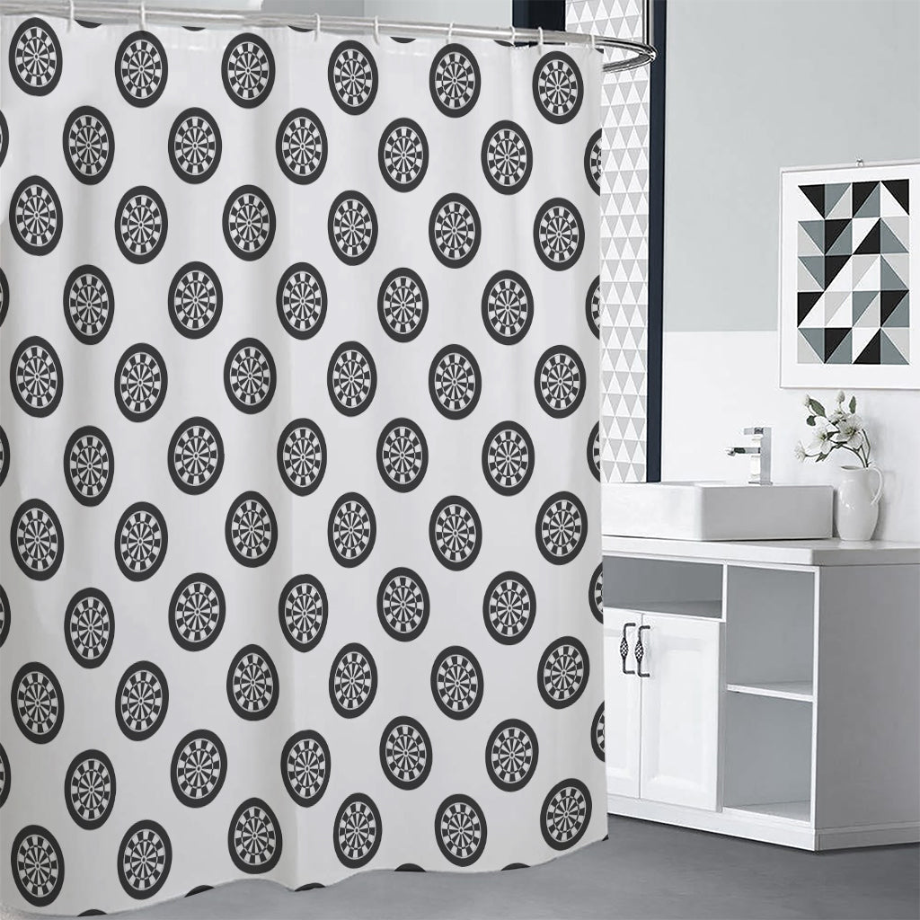 Dartboard Pattern Print Shower Curtain