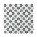 Dartboard Pattern Print Silk Bandana