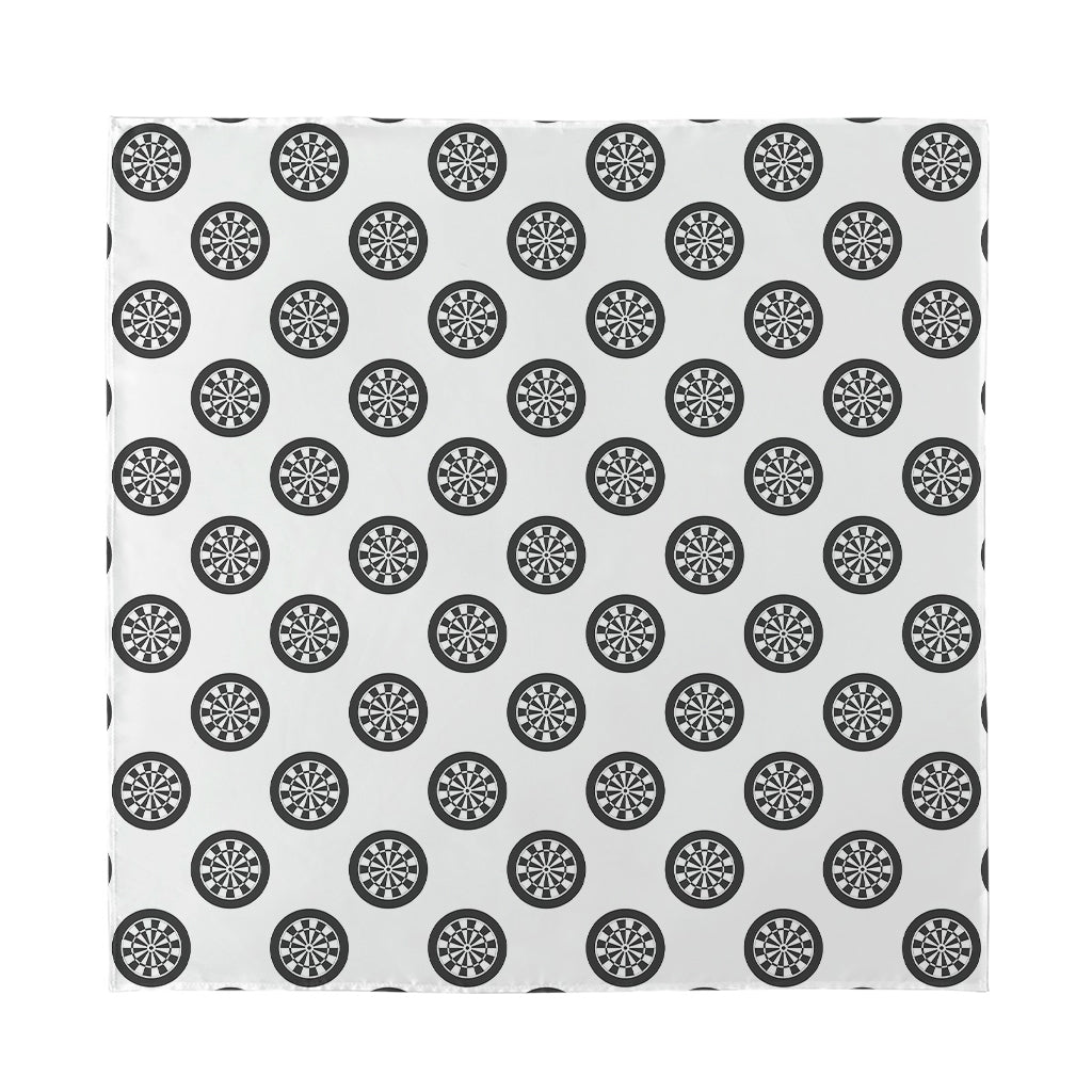 Dartboard Pattern Print Silk Bandana