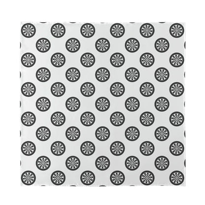 Dartboard Pattern Print Silk Bandana