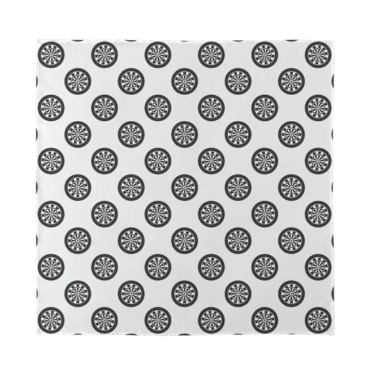Dartboard Pattern Print Silk Bandana