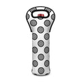 Dartboard Pattern Print Single Neoprene Wine Tote