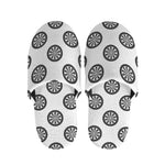 Dartboard Pattern Print Slippers