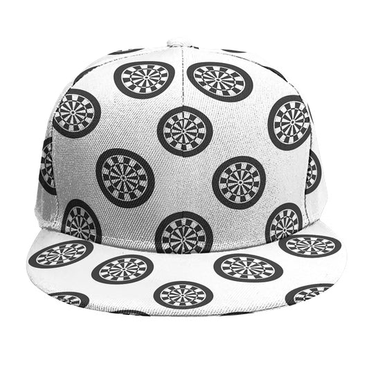 Dartboard Pattern Print Snapback Cap