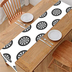 Dartboard Pattern Print Table Runner