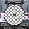 Dartboard Pattern Print Tire Cover With Camera Hole