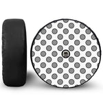 Dartboard Pattern Print Tire Cover With Camera Hole