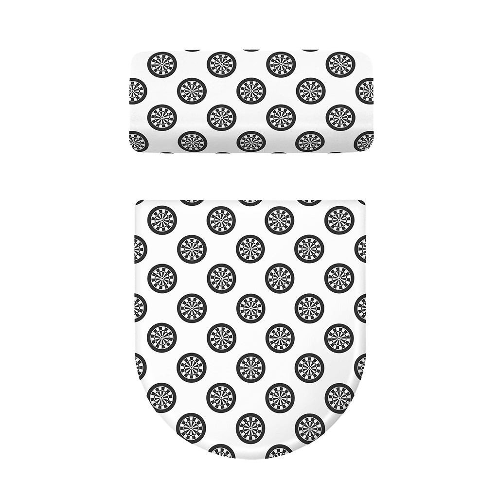 Dartboard Pattern Print Toilet Lid And Tank Cover Set