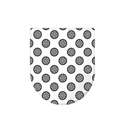 Dartboard Pattern Print Toilet Lid Cover