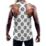 Dartboard Pattern Print Training Tank Top