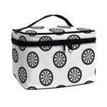 Dartboard Pattern Print Travel Makeup Bag