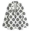 Dartboard Pattern Print Women's Blazer