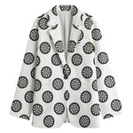Dartboard Pattern Print Women's Blazer