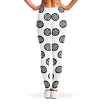 Dartboard Pattern Print Women's Leggings
