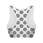 Dartboard Pattern Print Women's Sports Bra