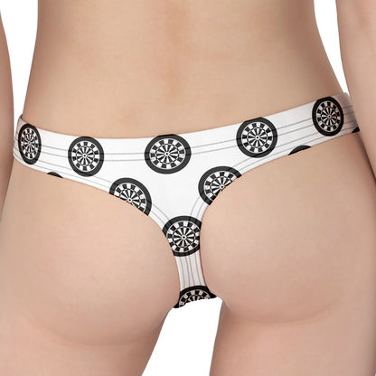 Dartboard Pattern Print Women's Thong