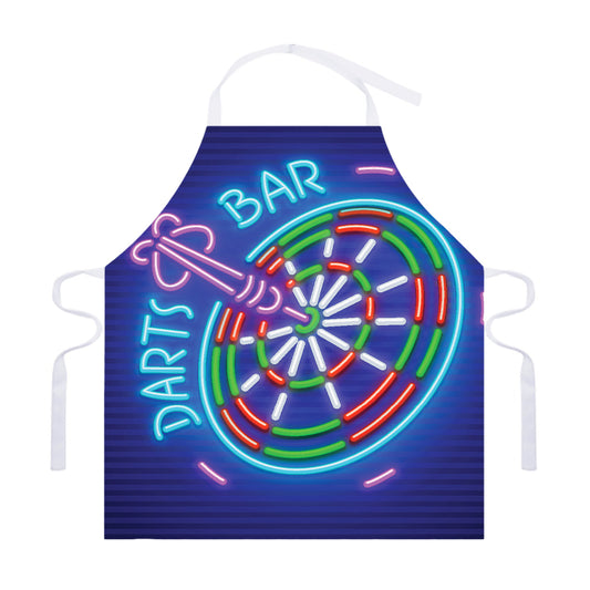 Darts Bar Sign Print Adjustable Apron