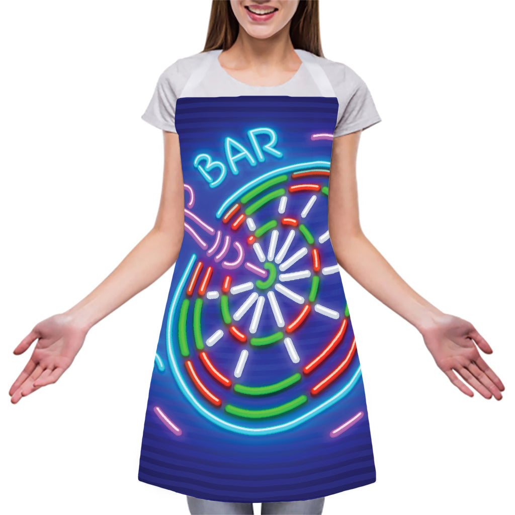 Darts Bar Sign Print Adjustable Apron
