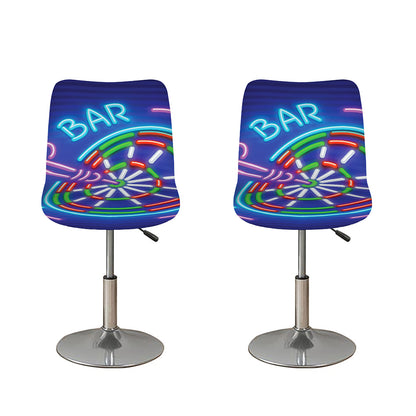 Darts Bar Sign Print Bar Stool Covers