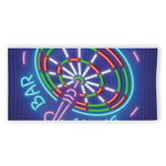 Darts Bar Sign Print Beach Towel