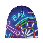 Darts Bar Sign Print Beanie
