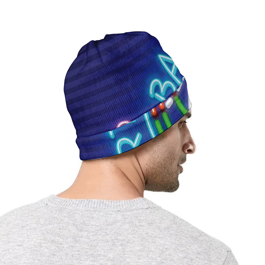 Darts Bar Sign Print Beanie
