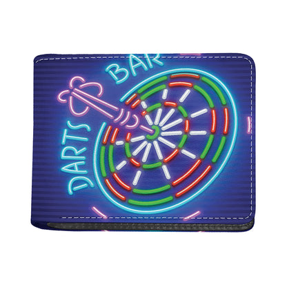 Darts Bar Sign Print Bifold Wallet