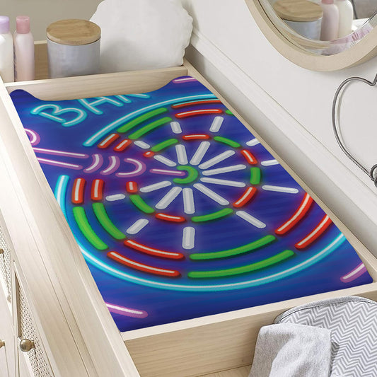 Darts Bar Sign Print Changing Pad Cover