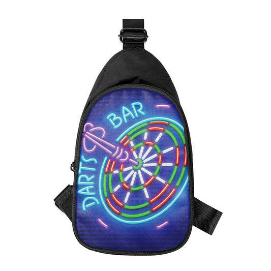 Darts Bar Sign Print Chest Bag