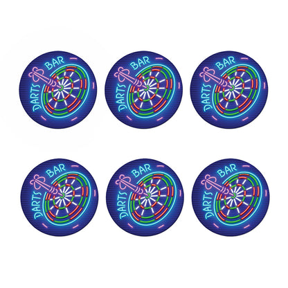 Darts Bar Sign Print Coaster Set