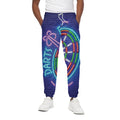Darts Bar Sign Print Cotton Sweatpants