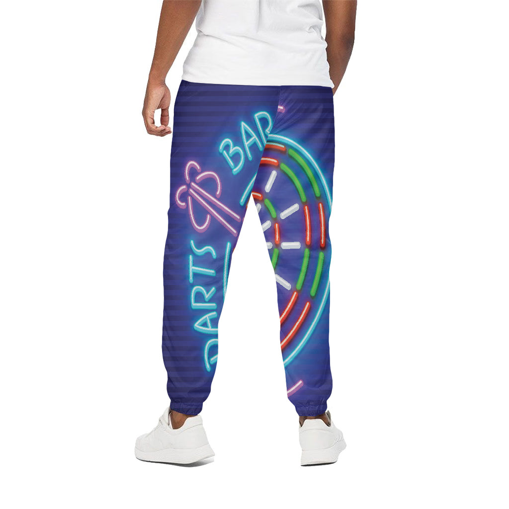 Darts Bar Sign Print Cotton Pants