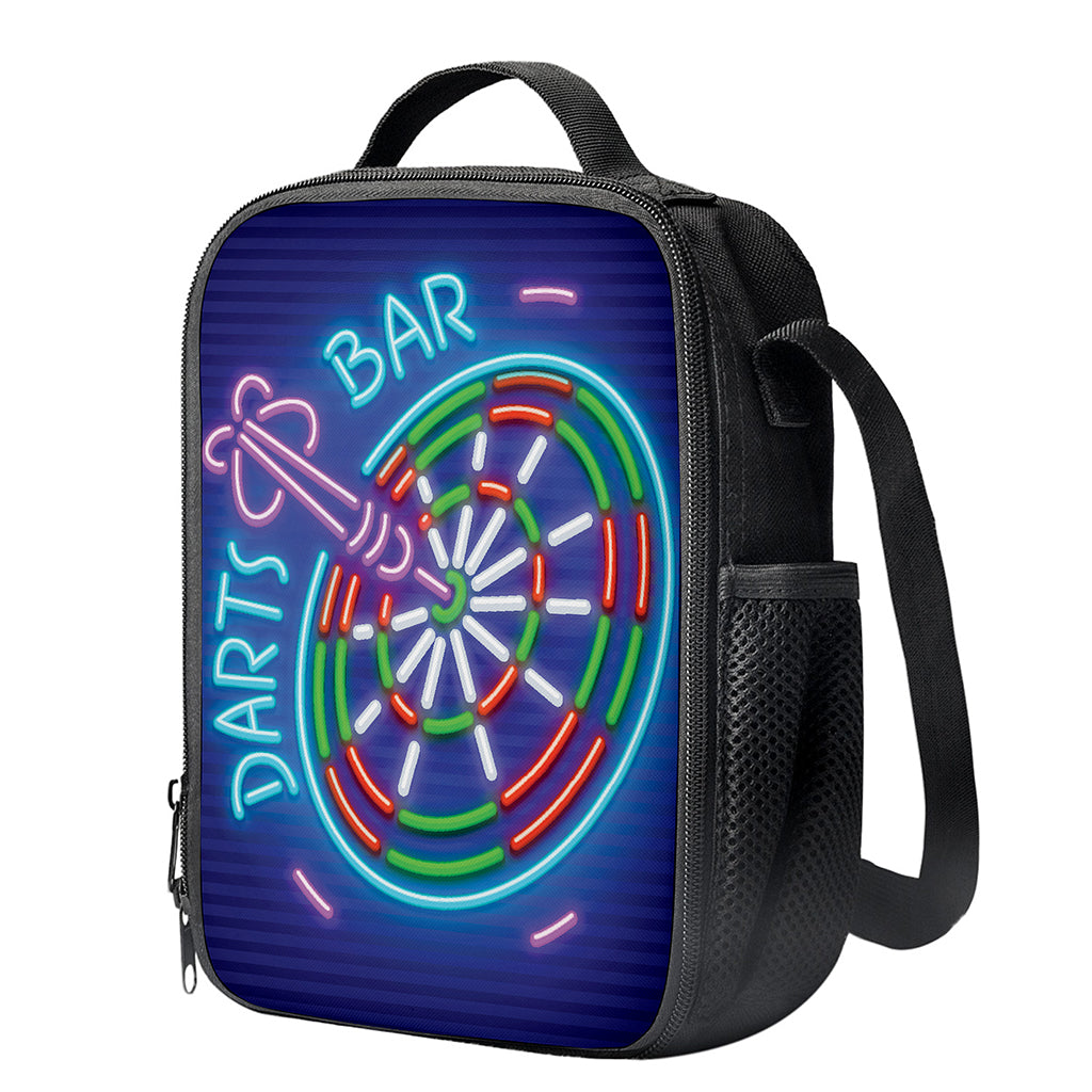 Darts Bar Sign Print Crossbody Lunch Bag