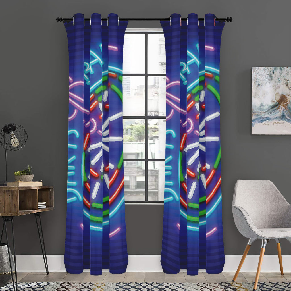 Darts Bar Sign Print Curtain