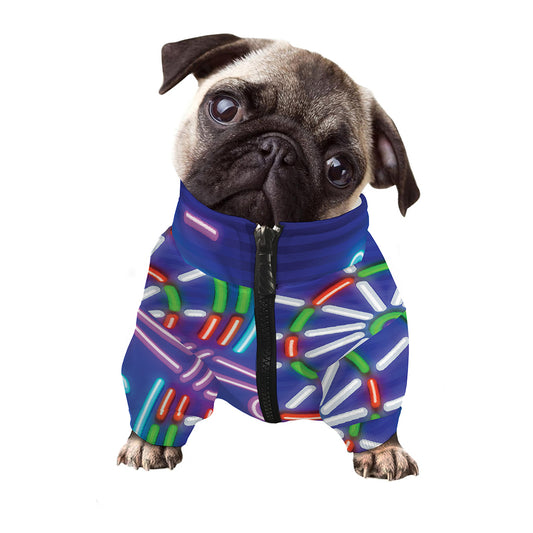 Darts Bar Sign Print Dog Zip Up Jacket