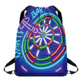 Darts Bar Sign Print Drawstring Backpack