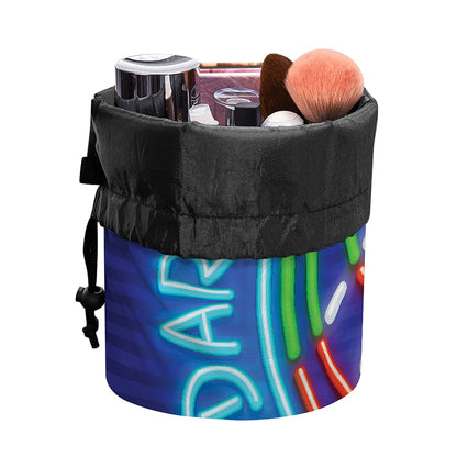 Darts Bar Sign Print Drawstring Makeup Bag