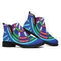 Darts Bar Sign Print Flat Ankle Boots